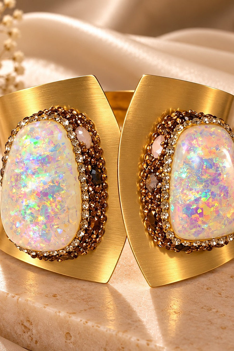 The Celestial Glow Cuff by Sherry's Jewel