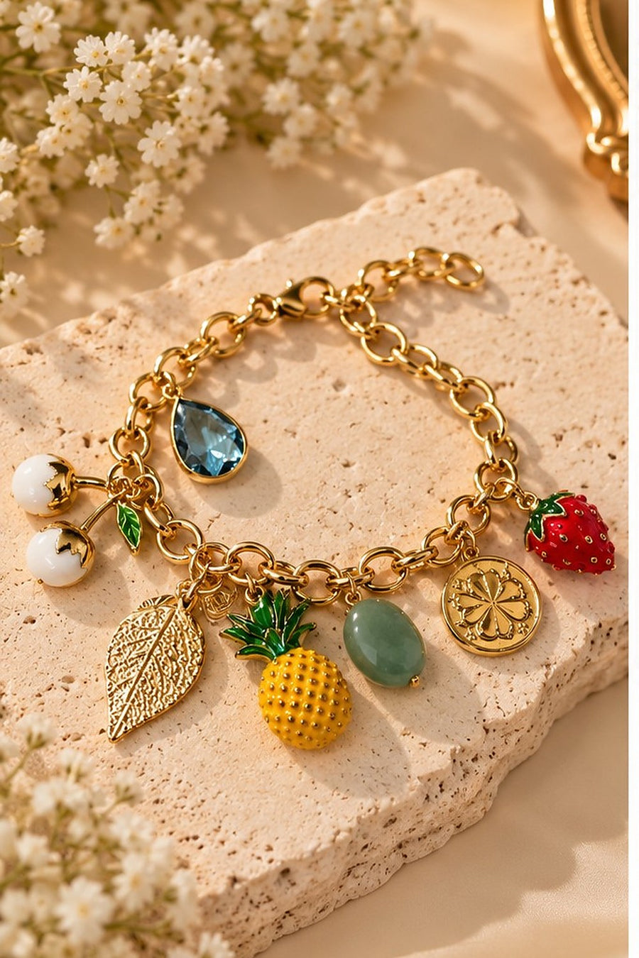 The Fruity Charm Bracelet by Sherry's Jewel