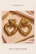 Heart to Heart Statement Earrings by Sherry's Jewel