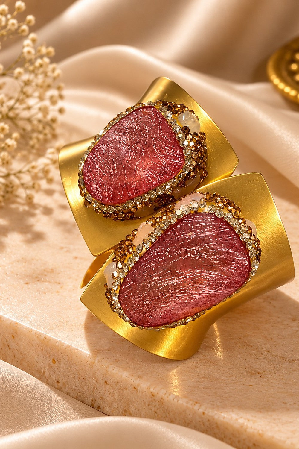 The Rose Royal Cuff by Sherry's Jewel